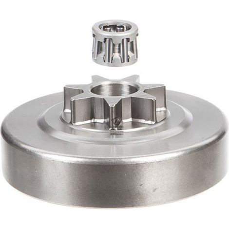 Pignon pour tronçonneuse Stihl 3/8". 7 dents. Hauteur cloche 18,1 mm (1/4)