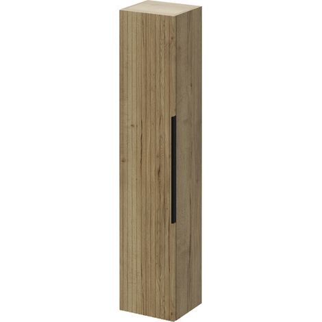 Helix Fluted Autumn Oak 300mm x 1430mm Wall Mounted 1 Door Tall Unit