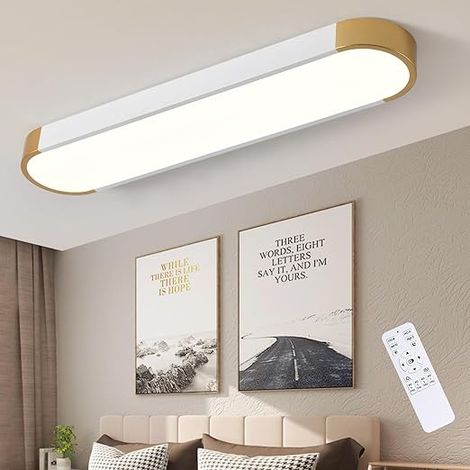 LED Modern Ceiling Light Dimmable Ceiling Lamp with Remote Control Semi Flush Mount Liner 27.5in Ceiling Light Chandelier Ceiling Light for Kitchen Dining Room Living Room (1/5)