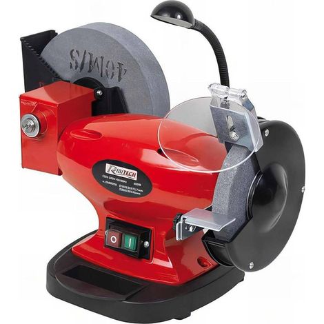Touret à Meuler Pro Combiné 250W 150mm et 200mm - Avec Lumière - Polyvalent et Pratique - D-Work (1/2)