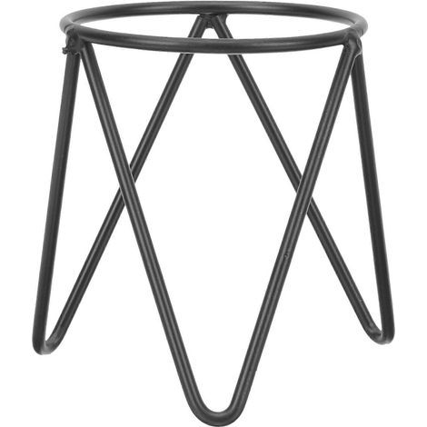 Présentoir en fer, support pour boule de cristal, support de rangement pour vase hydroponique, support à œufs-9.00X7.50X7.50CM-Black (1/4)