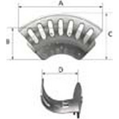 Supporto Del Tubo Flessibile, Dimensione: Grande A 336 Millimetri, B 124 Millimetri C: 152 Millimetri, D: 132 Millimetri, Il Numero Massimo Di Collegamenti Dei Tubi Flessibili. : 45-50 M Nw 13