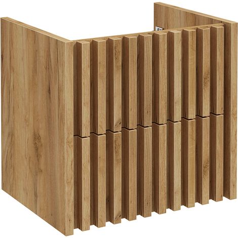 Waschbeckenunterschrank 60 cm Eiche DESIO-107 (1/4)