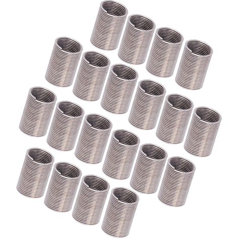 20 Stück Gewindeeinsätze M12 x 1 Gewindereparatur Reduziermutter Spiralkreis Verlängerungswerkzeug 3D (1/5)