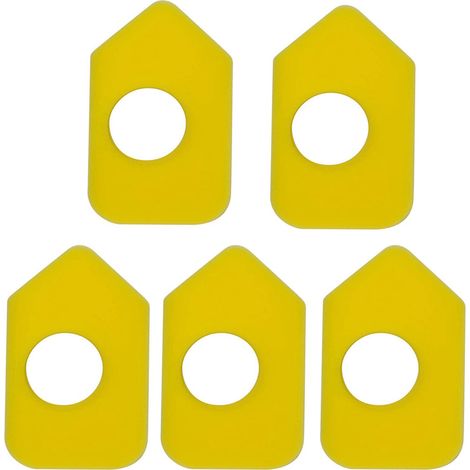 5 filtros de aire amarillos para Briggs & Stratton 698369. Filtros de aire para equipos eléctricos y repuestos para cortadoras de césped.