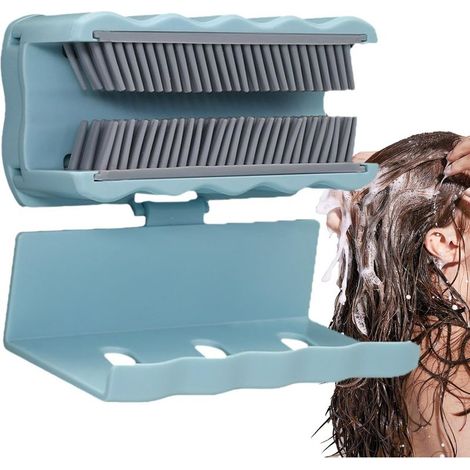 Collecteur de mural de douche réutilisable, attrape en silicone, antidérapant, attrape amovible, collecteur de (1/4)