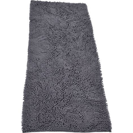 Tapis de bain absorbant, antidérapant, doux, évaporant rapidement l'eau, 50 x 120 cm, tapis de baignoire pour buanderie/cuisine (1/5)
