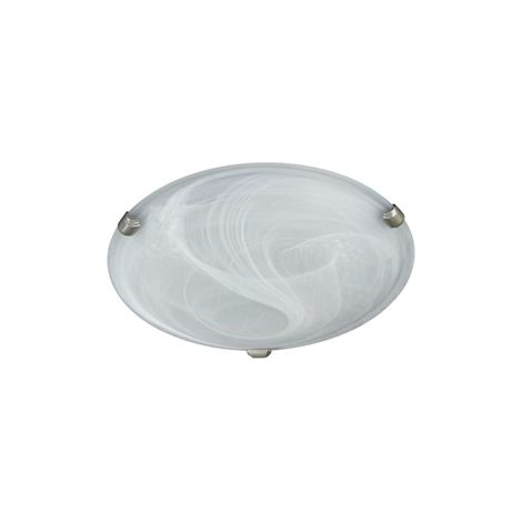 ASHLEY ZARA 70748/01/47  cm 30 vetro Albastro Bianco Ganci Acciaio