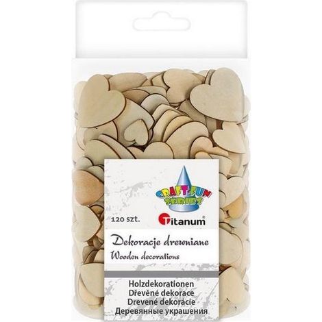 120 Holzherzen