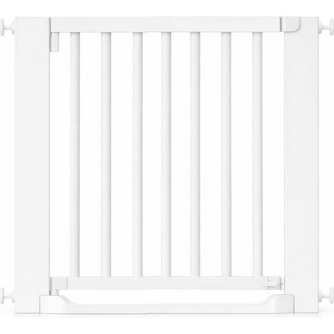 Safetots Wooden Heritage Flat Step Gate, White, 79cm - 87cm (1/5)