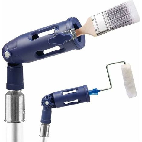 Rallonge Pinceaux Multi-Angle, Extension Brosse Rouleau avec Angles Réglables, Outil de Bordure pour Murs/Plafonds (1/5)