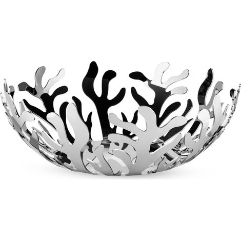 Porte-fruits en Acier Inoxydable Coloré à la Résine au Époxyde Argenté, Ø 29 cm (1/5)