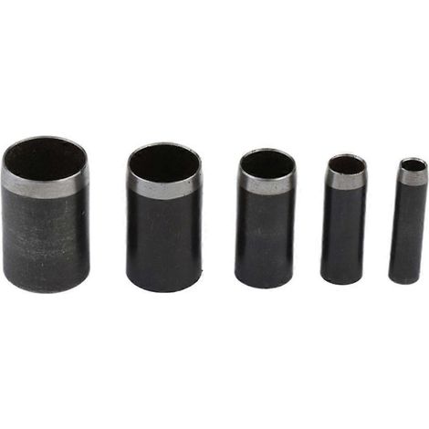 Ensemble de 5 outils de perforation creux pour cuir, avec perforation ronde. (1/4)