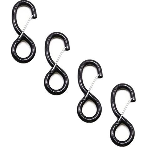 Lot von 4 robusten Cliquen-Häkeln zum Austauschen von Cliquen-Sangles und Cliquen-Sangles, gehäkelt und mit Glas, 38 mm x 1500 kg (1/4)