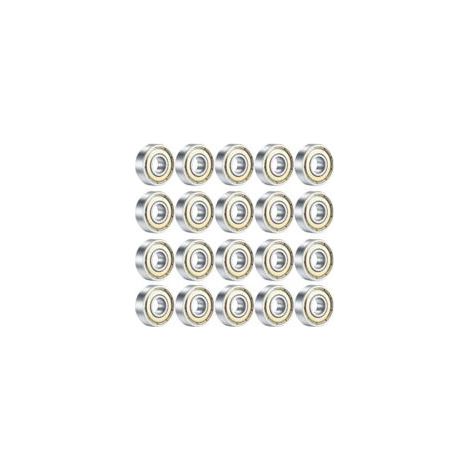 Lot de 20 roulements à billes 608Z en acier – Pour skateboard et roller (1/5)