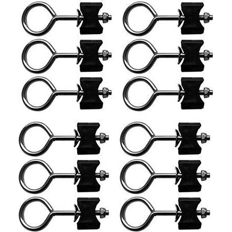 Round screws for attaching trampoline accessories - Easy to use - Durable - Practical - Suitable for large and small trampolines (12 pieces) (1/5)