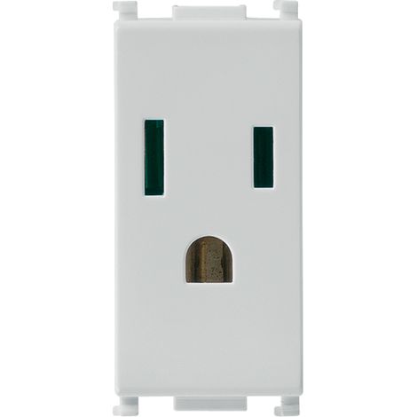 VIMAR - 14242.SL SICURY Steckdose 2P+E 15A USA+SASO Silber