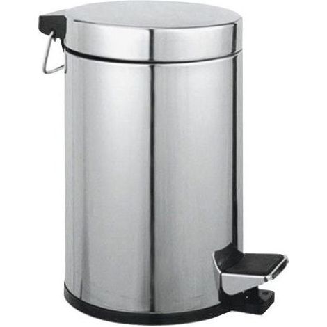 Poubelle Inox 3 Litres Ø 17 x 26 cm.