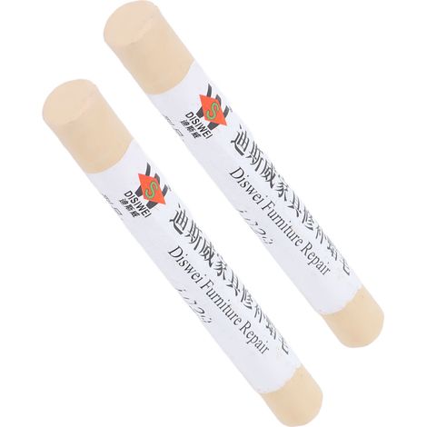 Lot de 2 crayons de réparation pour meubles et sols, pour retouches de peinture et réparation de rayures, en bois composite et érable. (1/5)