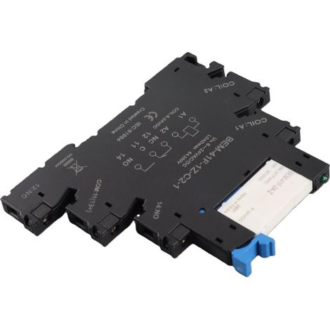 Module Relais Statique Ultra Fin à Contact SPDT 6A 6-24V, Commande DC pour AC, Montage sur Rail DIN (1/5)