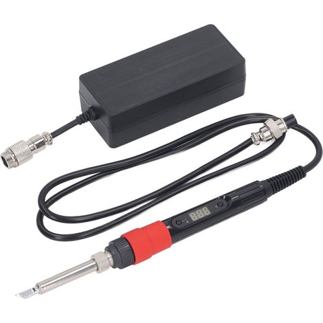 Elektrisches digitales tragbares Lötkolben-Set mit einstellbarer Heizleistung, Keramik-Thermostat, 50 W, 100–240 V, EU-Stecker (1/5)