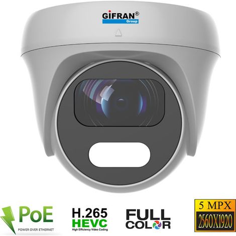 Telecamera dome da esterno IP PoE 5MPX grandangolo con (1/2)