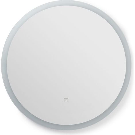 Espejo Baño con Luz LED y Antivaho Ø60 cm Minna 4000K Blanco Neutro (1/5)