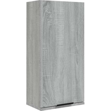 Maison Exclusive - Wand-Badschrank Grau Sonoma 32x20x67 cm (1/5)