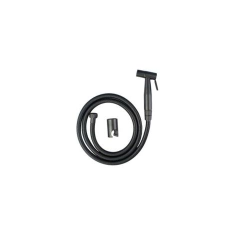 Ensemble de douchette de toilette à main en acier inoxydable noir avec flexible pour mur de douche ou toilettes WELLNGS (1/5)