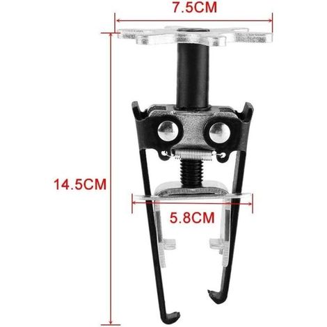 Compresseur de ressort de soupape – Acier au carbone – Ajustement universel pour voitures et camions légers – 14.5 x 7.5 cm (1/4)