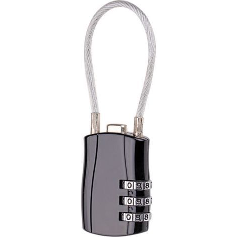 Cadenas Code 3 Chiffres, Cadenas Valise Avion Verrou Porte Exterieur Serrure Cadenas a Code Casier de Rangement Cadenas à Combinaison, Petit en Alliage de Zinc pour Garage Portail École (1/5)