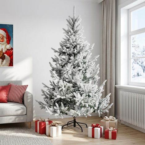 vidaXL Albero di Natale Artificiale con Rami Pieghevoli 240 cm (1/5)