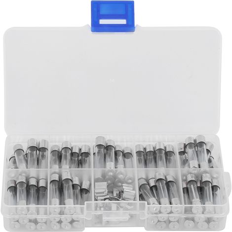 Kit d'assortiment de 82 fusibles en verre 6x30mm 250V 0,5A30A avec porte-fusible (1/5)