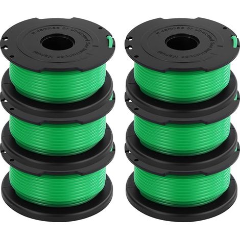 Paquete de 6 bobinas de hilo para desbrozadora Black and Decker GL7033, GL8033, GL9035, 6 m (1/5)