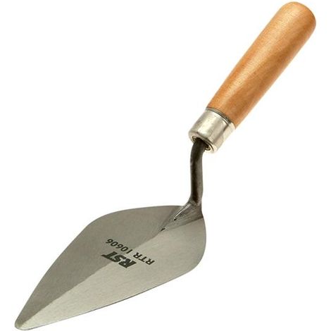 RST London Pattern Pointing Trowel 5in, Hardened Steel Blade, Wooden Handle (1/3)
