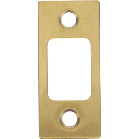 Lot de 5 gâches de serrure pour porte en bois, résistantes à l'usure, de forme rectangulaire (1 paquet) (1/5)