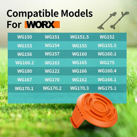 3 Couvercles de Capuchon de Bobine pour Worx(WA0010), couvercles de bobine de coupe-bordure (1/4)