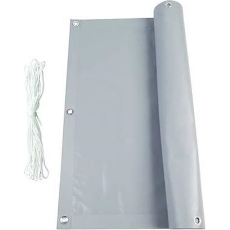 STUOIA OMBREGGIANTE PVC CON CORDA - mt.6x0,90h. COLORE GRIGIO CHIARO (1/2)