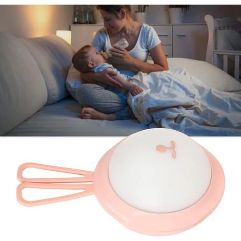 Veilleuse Tactile Rechargeable ABS LED 3 Niveaux de luminosité Lumière Douce Lampe de Chevet Compacte pour Chambre de bébé, Alimentation Nocturne et Utilisation des Toilettes (Type (1/5)