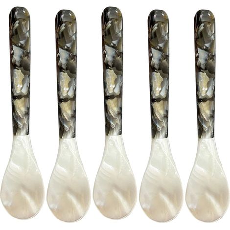 Cuillères de caviar avec des poignées rondes, cuillères de caviar cuillère  Caviar Server Expérience de conception élégante décorative pour les collègues d'd (1/5)