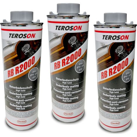 Revetement anti-gravillons gris - lot de 3 teroson rb r2000