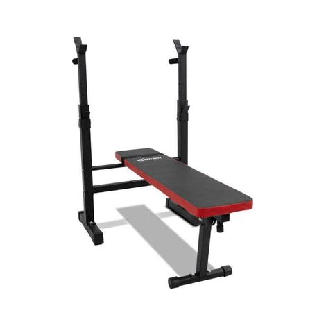 Panca Piana pieghevole con supporto bilanciere regolabile FFitness (1/5)