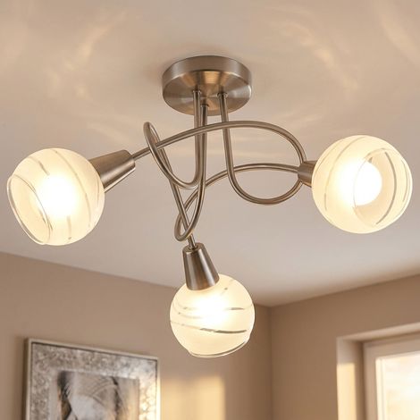 Decken Leuchte Esszimmer Rondell Lampe Küchen Strahler silber im Set inkl. LED Leuchtmittel (1/5)