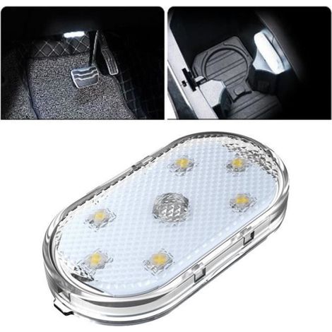 Lampe De Lecture Voiture - Plafonnier Tactile LED Bleu - Pour Éclairage Intérieur Auto - 1 Pièce (1/4)