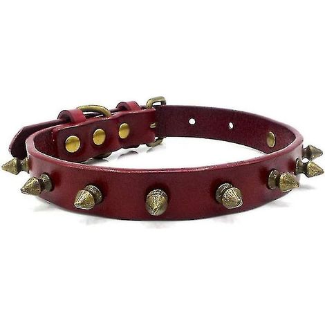 Verstellbares, genietetes Lederhalsband für Haustiere – Beißschutzmaulkorb für mittelgroße Hunde (1/5)