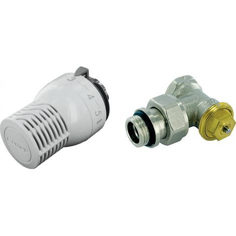 Comap – Kit thermostatique équerre 1/2JT avec tête Sensity M30 – Corps thermostatique Kv réglable – Utilisation silencieuse – RK858424
