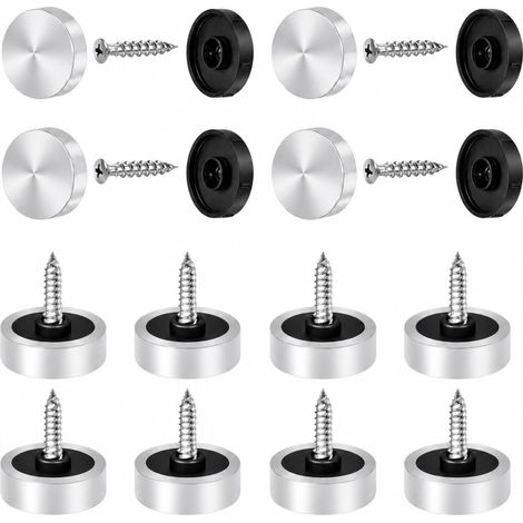 100PCS Vis à Miroir, Cache Vis Inox, Capuchons Décoratifs 22mm en Métal Brossé, Couvre Fixations Esthétiques pour Meubles et Panneaux, Ensembles de Protection contre les Nappes à Excroissances (1/5)