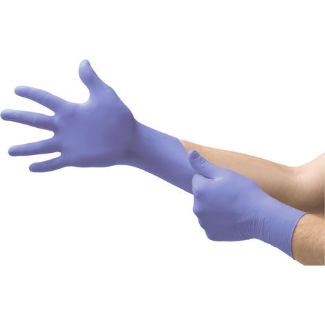 Gants jetables Ansell taille XS, Nitrile Non poudrés, x 100 gants ( Prix pour Boîte de 100 )