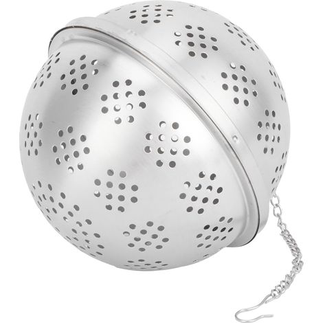 Passoire à thé, infuseur, filtre à épices, boule en maille, acier inoxydable 304, accessoires de cuisine, taille XXL (1/5)