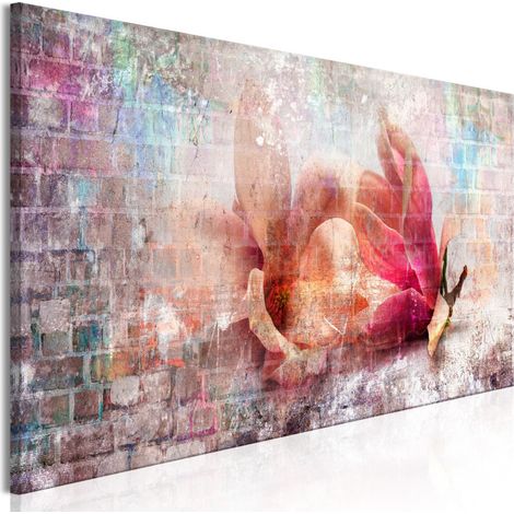 Tableau Imprimé "Colourful Magnolias Narrow" 40 x 120 cm (1/2)